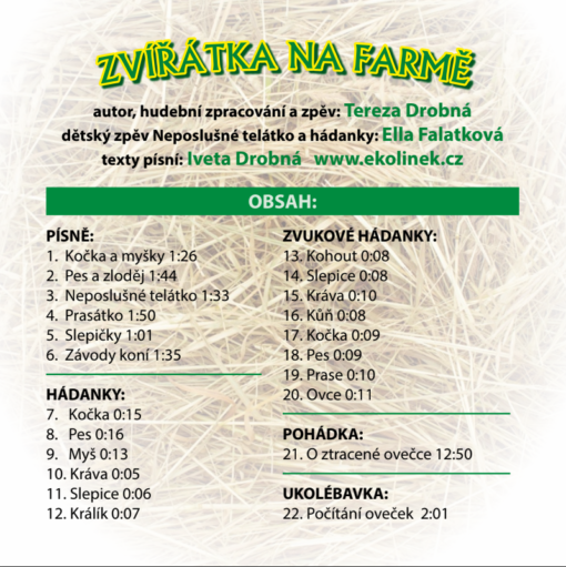 ZVÍŘÁTKA NA FARMĚ - hudební CD - Image 2